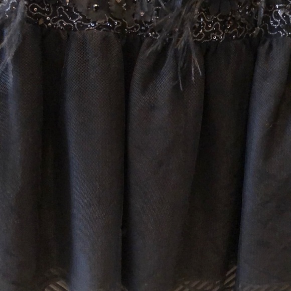 Black sequinned Alice and Olivia dress - Picture 3 of 5